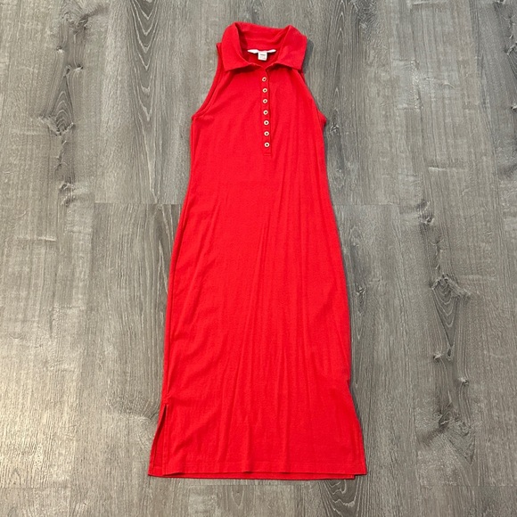 Lilly Pulitzer‎ XXS Reema Sleeveless Casual Elegant Polo Dress in Mizner Red - Picture 4 of 11